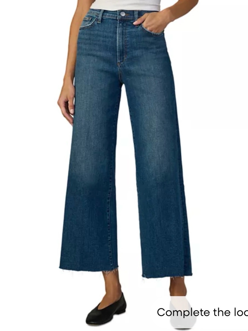 Joe's Jeans The Mia High Rise Wide Leg Ankle Jeans in Candor | Size 24